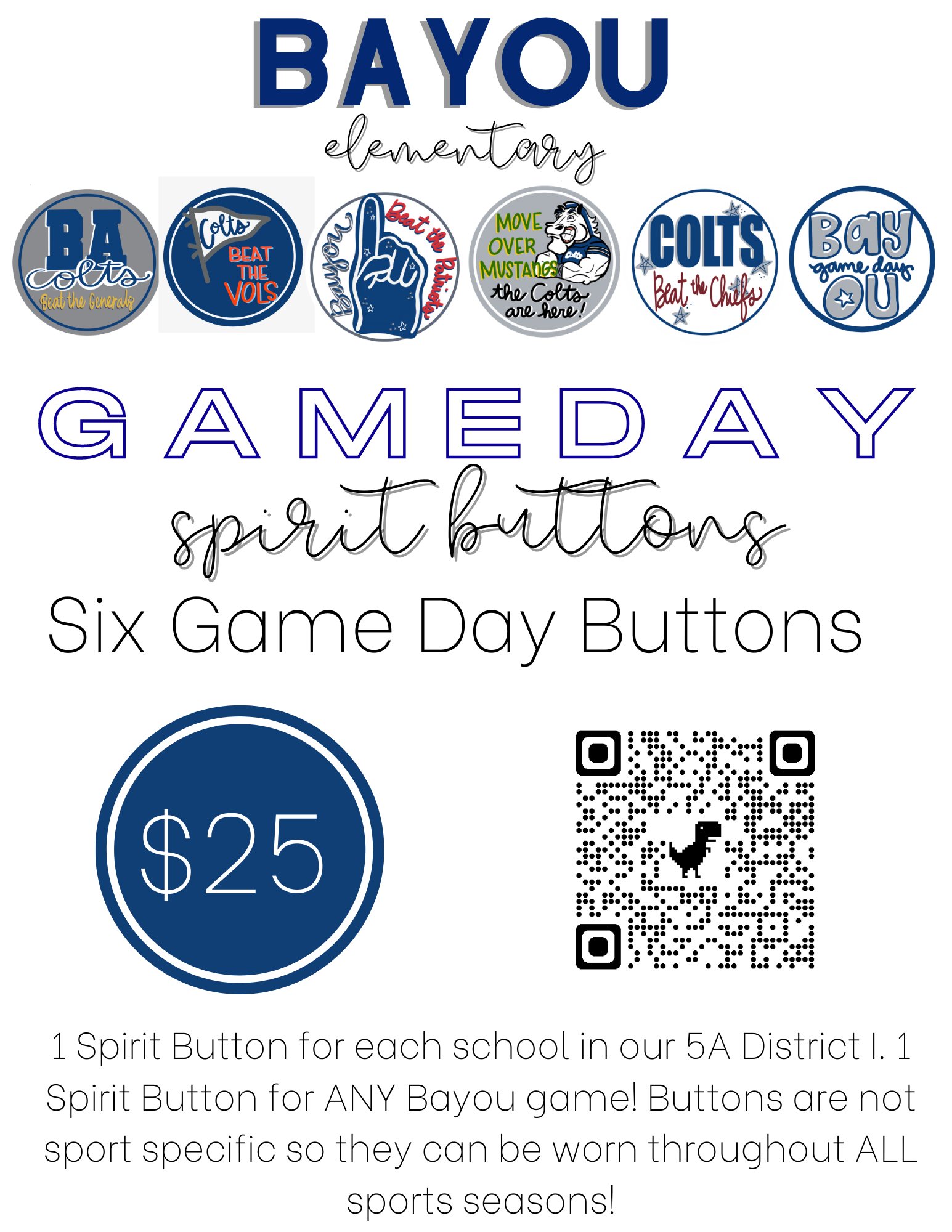 gameday buttons